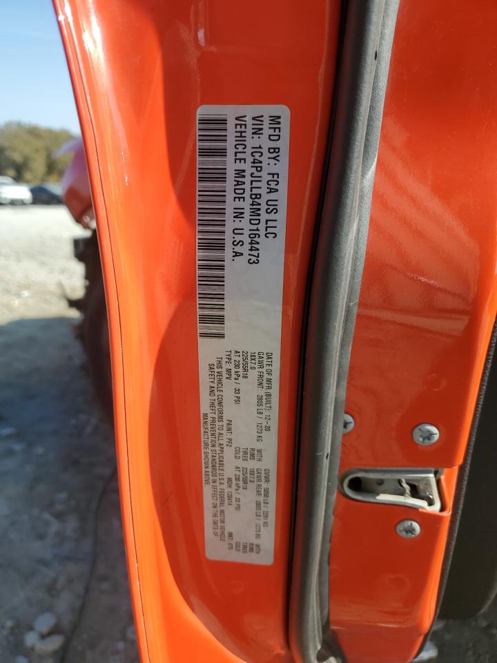 2021 Jeep Cherokee Latitude Plus VIN: 1C4PJLLB4MD164473 Lot: 93193395