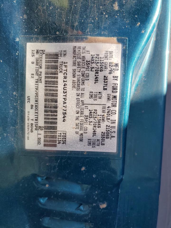 1997 Ford Ranger VIN: 1FTCR10U1VUB80343 Lot: 92316725