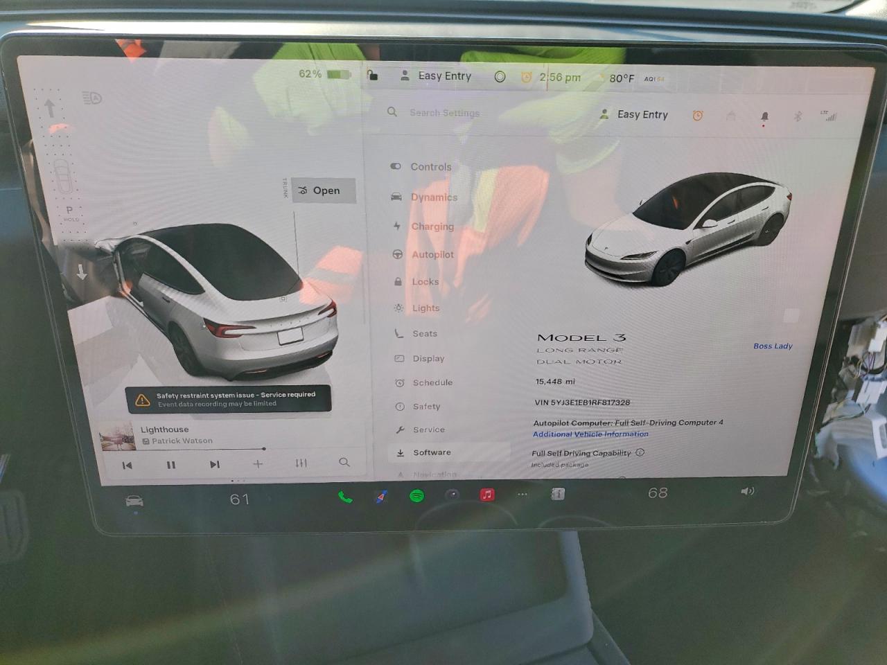 2024 Tesla Model 3 VIN: 5YJ3E1EB1RF817328 Lot: 93424745