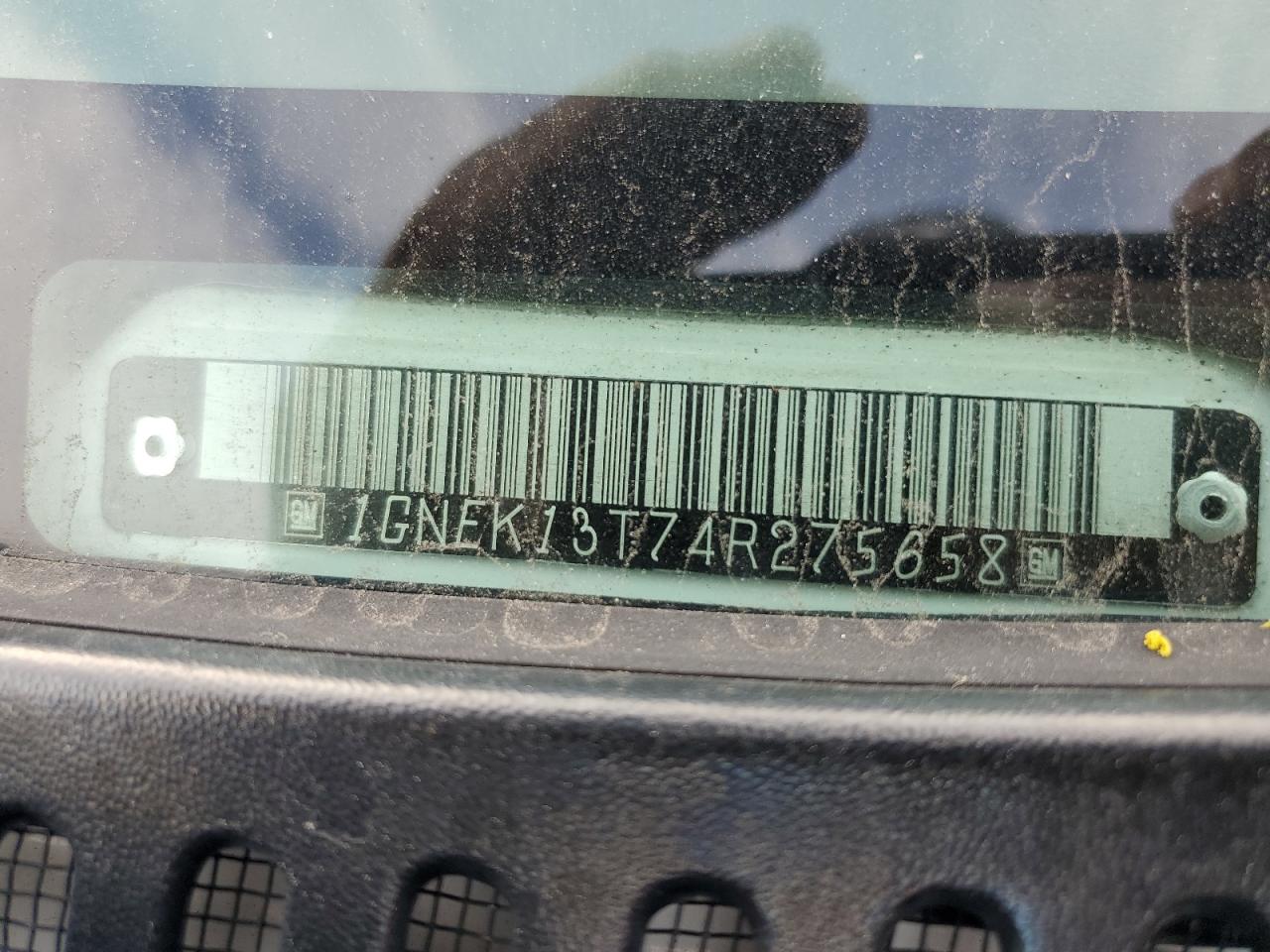 2004 Chevrolet Tahoe K1500 VIN: 1GNEK13T74R275658 Lot: 91736455
