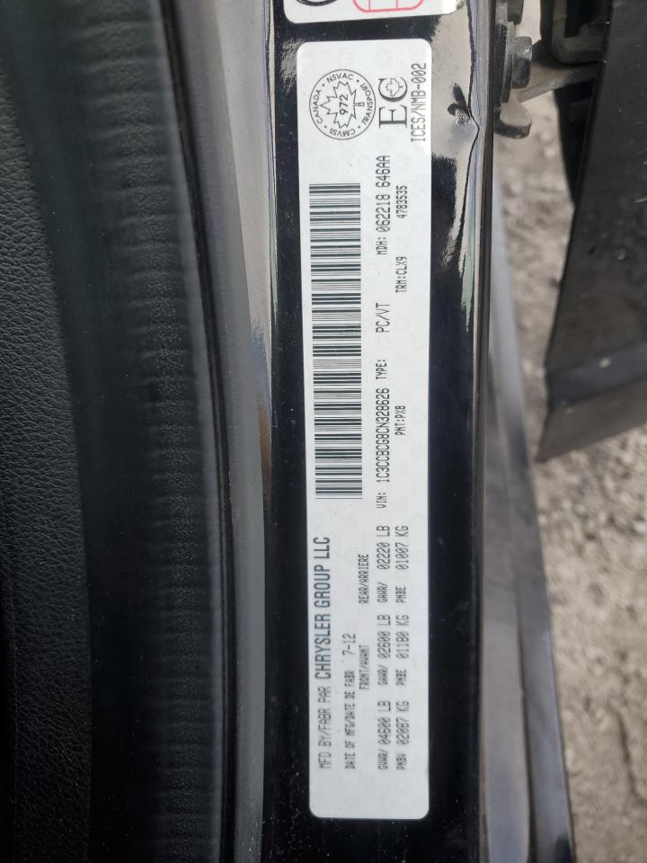 2012 Chrysler 200 Limited VIN: 1C3CCBCG8CN328626 Lot: 91282545