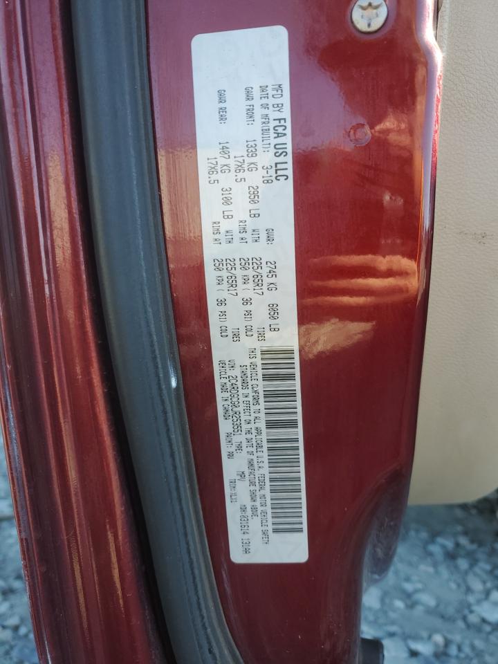 2018 Dodge Grand Caravan Sxt VIN: 2C4RDGCG0JR253551 Lot: 91485545