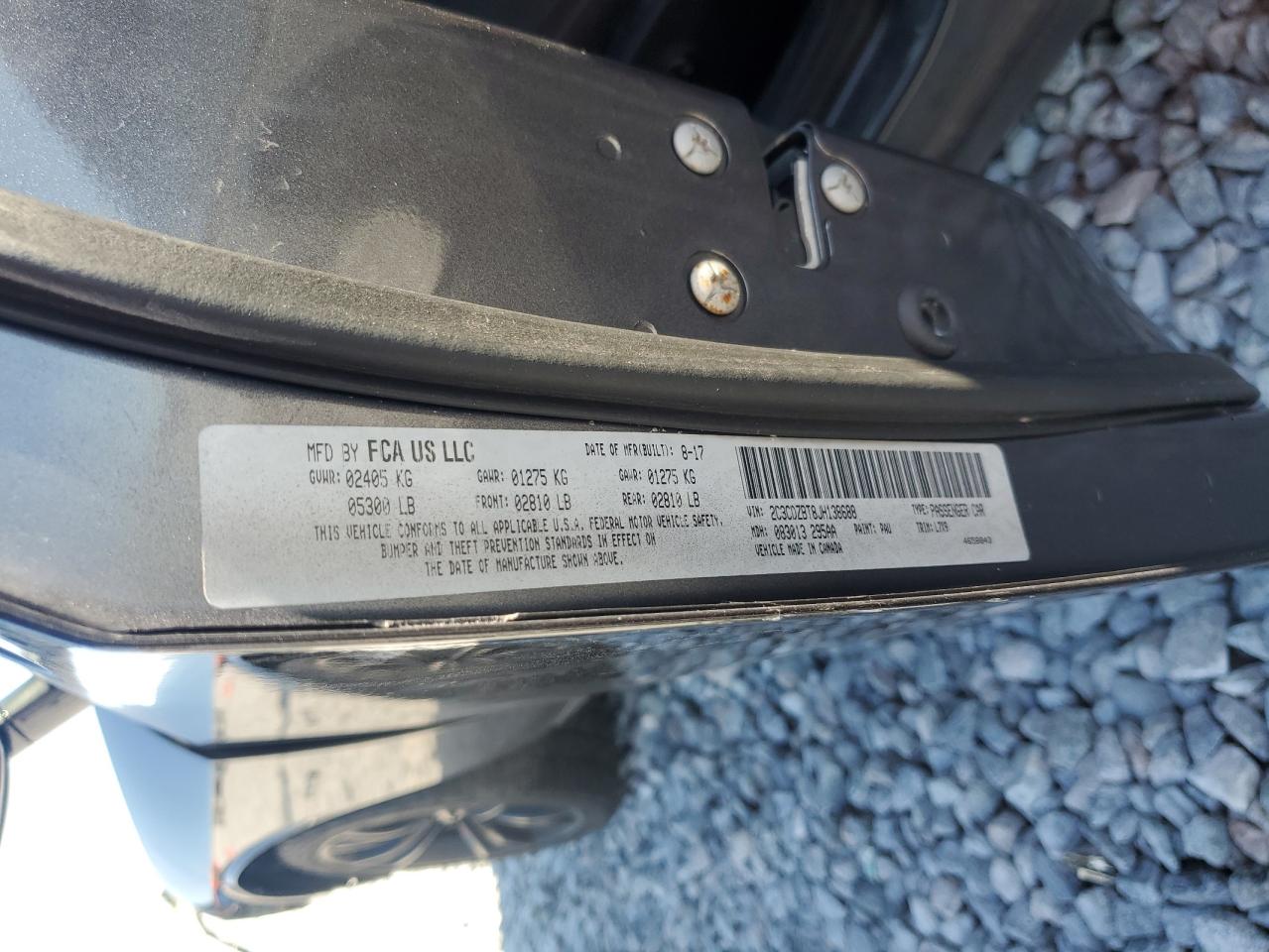 2018 Dodge Challenger R/T VIN: 2C3CDZBT8JH138688 Lot: 81128195