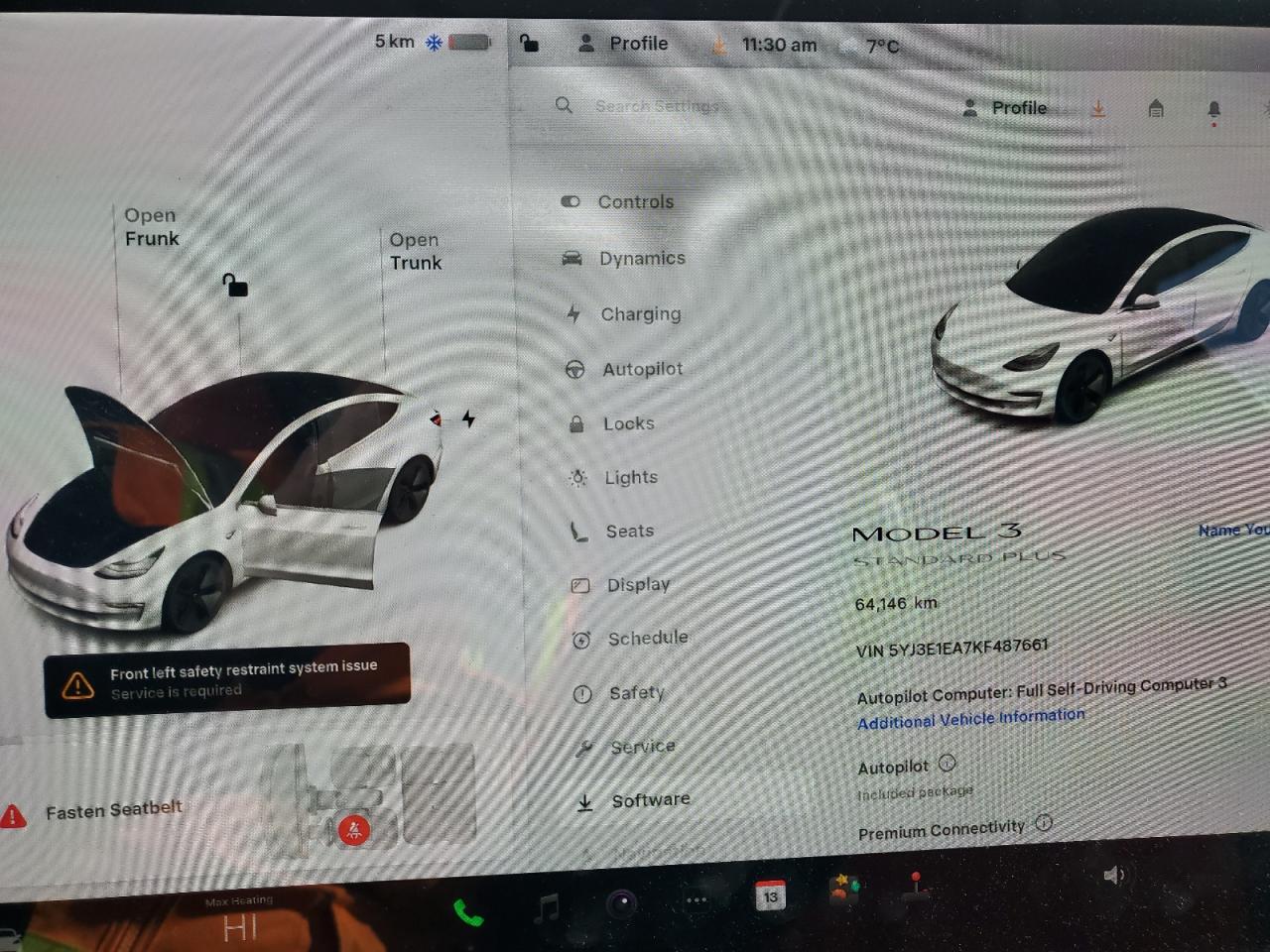 2019 Tesla Model 3 VIN: 5YJ3E1EA7KF487661 Lot: 92101615