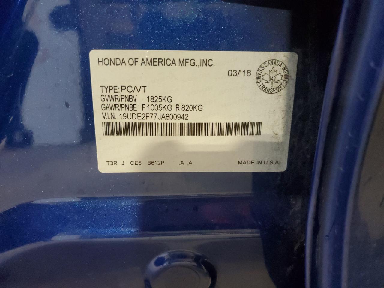 2018 Acura Ilx Premium VIN: 19UDE2F77JA800942 Lot: 90407045