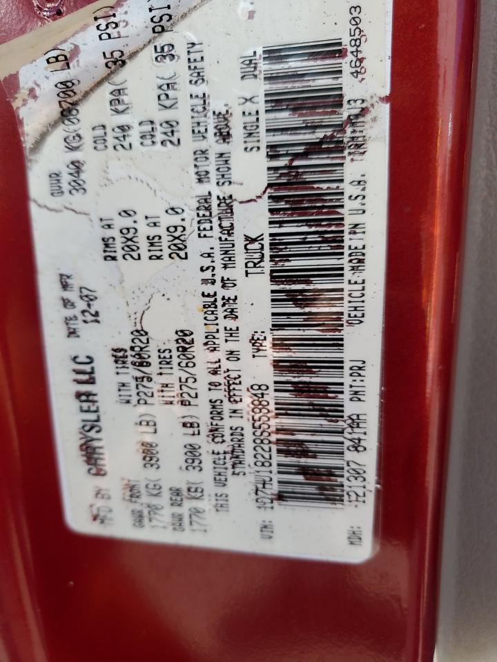 2008 Dodge Ram 1500 St VIN: 1D7HU18228S559848 Lot: 92900625