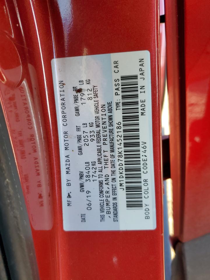 2019 Mazda Cx-3 Grand Touring VIN: JM1DKDD78K1452186 Lot: 92591725