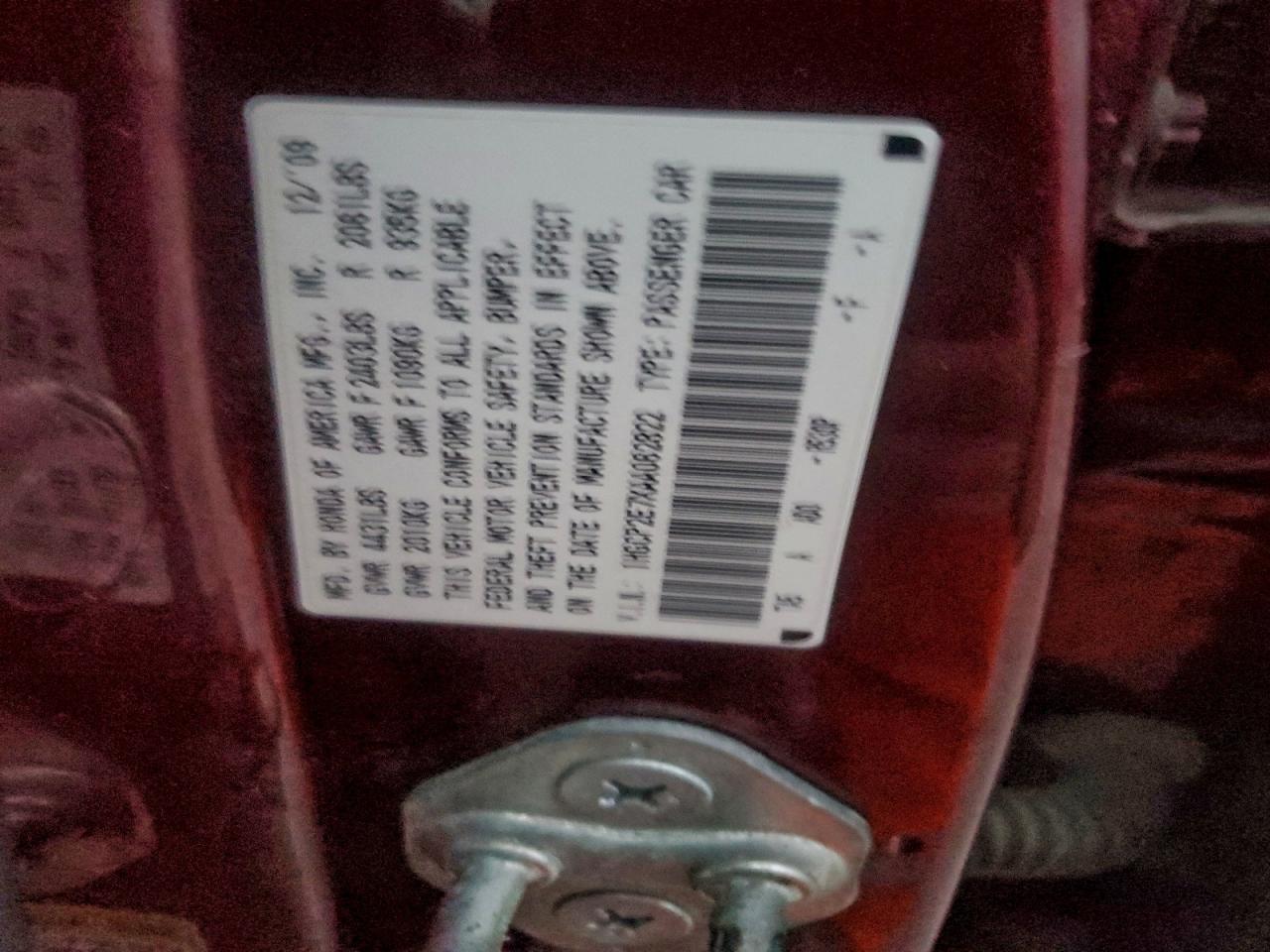 2010 Honda Accord Ex VIN: 1HGCP2E7XAA062822 Lot: 94239175