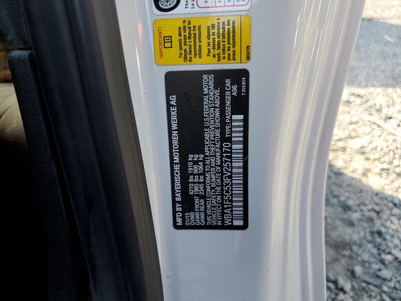 Фото: WBA1F5C53FV257170