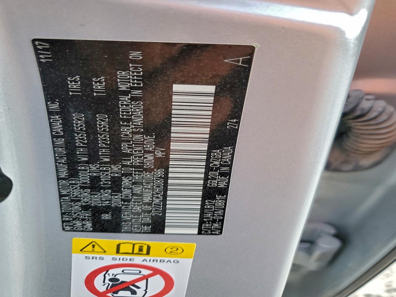 2017 Lexus Rx 350 Base VIN: 2T2ZZMCA2HC087986 Lot: 92116245