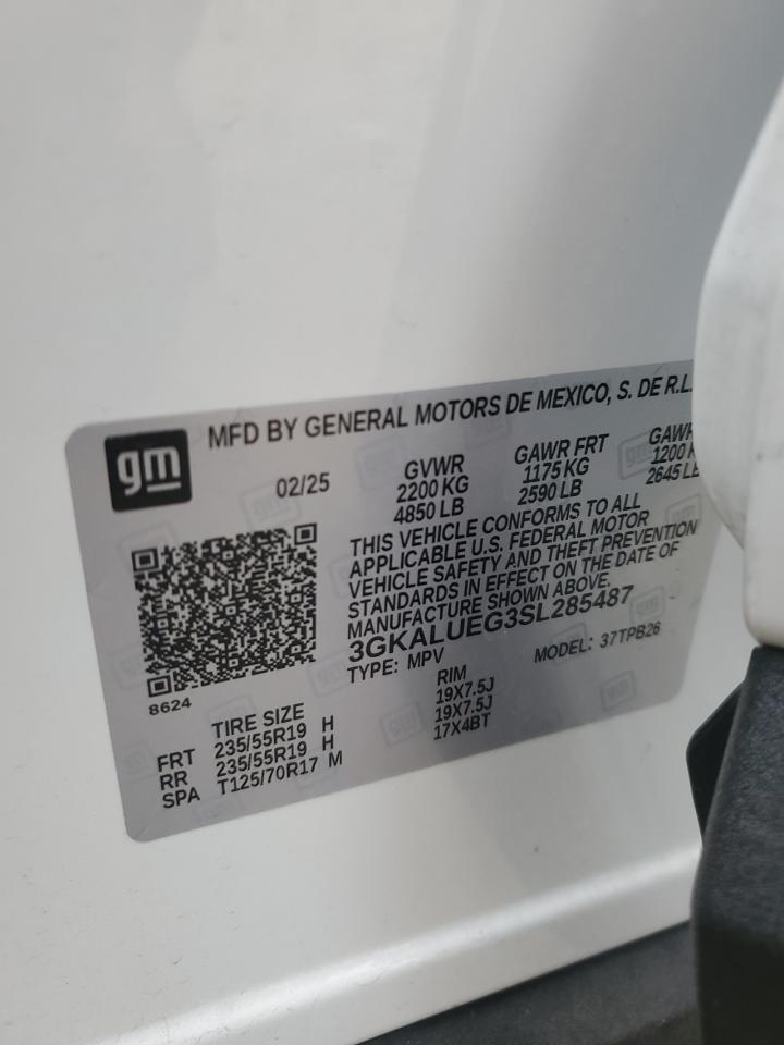 2025 GMC Terrain Elevation VIN: 3GKALUEG3SL285487 Lot: 93314775