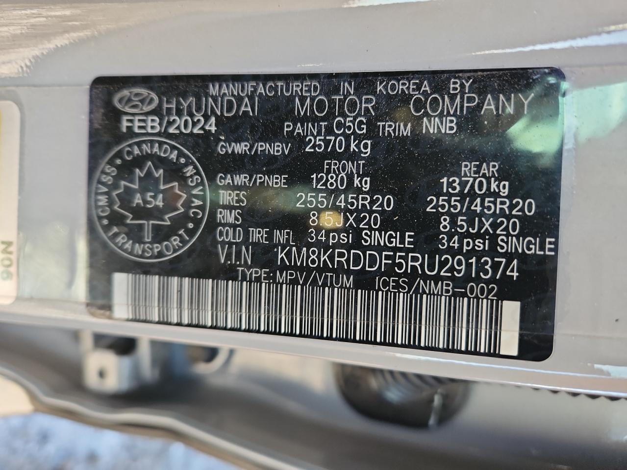 2024 Hyundai Ioniq 5 Limited VIN: KM8KRDDF5RU291374 Lot: 81033795