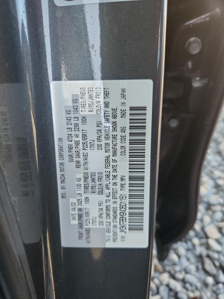 2022 Mazda Cx-5 Select VIN: JM3KFBBM9N0601151 Lot: 91422845