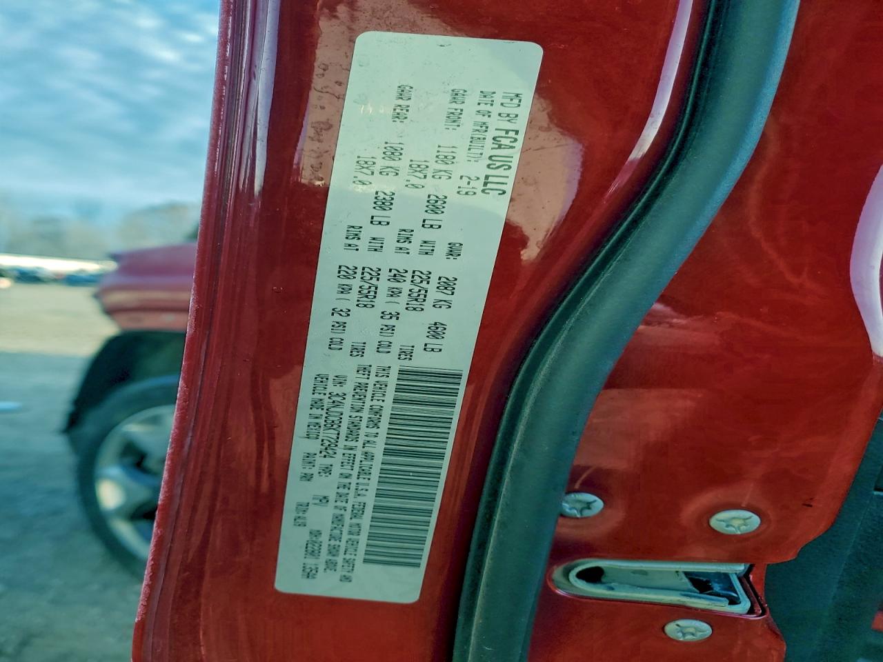 2019 Jeep Compass Limited VIN: 3C4NJDCB6KT729424 Lot: 93531635