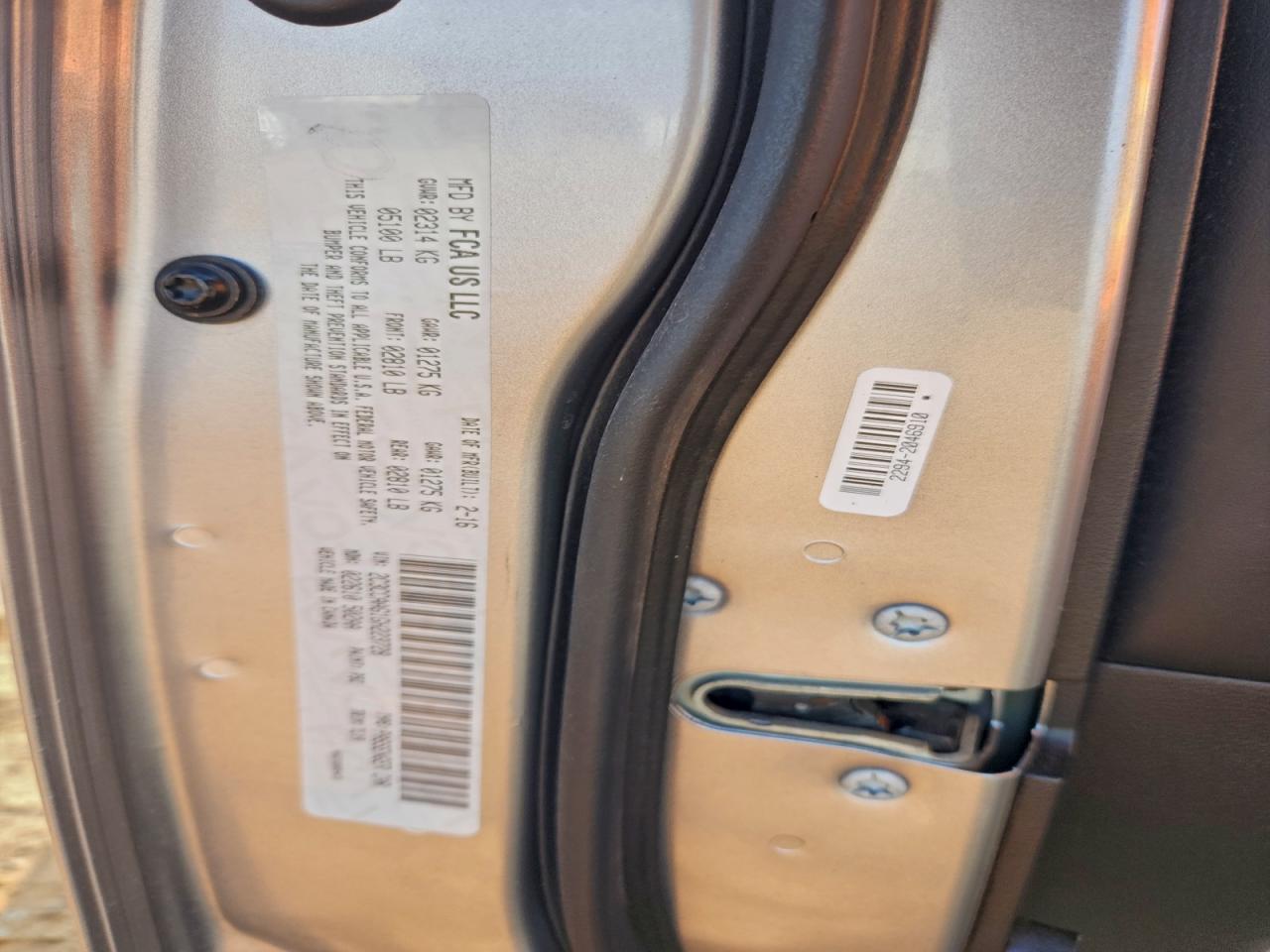 2016 Chrysler 300 Limited VIN: 2C3CCAAG1GH223728 Lot: 93619335