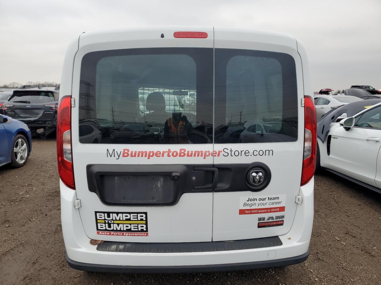 2022 Ram Promaster Delivery Van VIN: ZFBHRFAB2N6W77294 Lot: 93061655