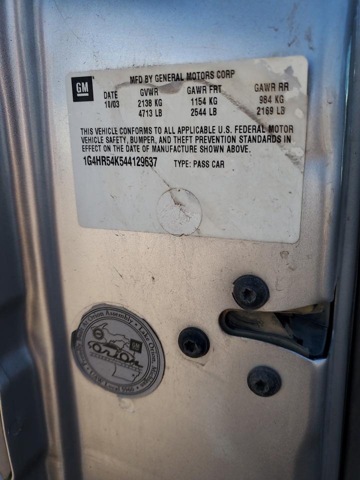 2004 Buick Lesabre Limited VIN: 1G4HR54K544129637 Lot: 90760455