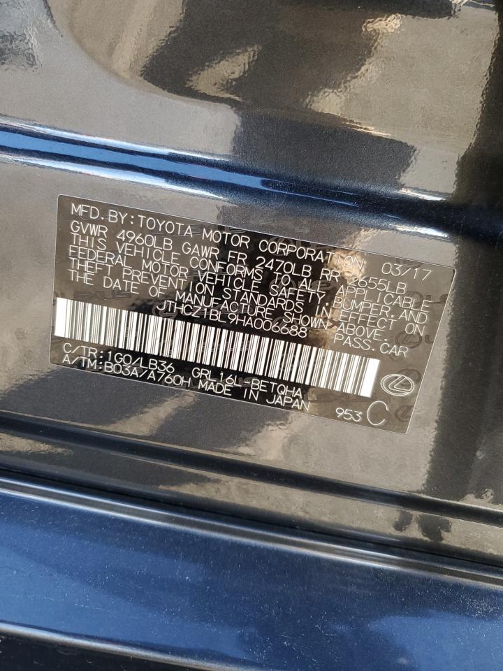 2017 Lexus Gs 350 Base VIN: JTHCZ1BL9HA006688 Lot: 92383085