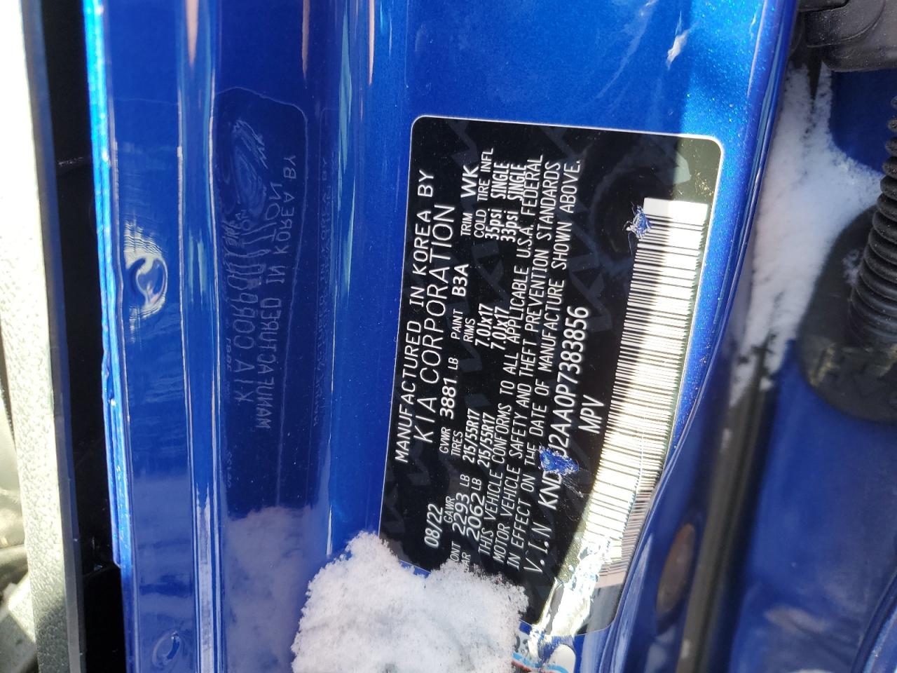 2023 Kia Seltos S VIN: KNDEU2AA0P7383856 Lot: 91630925