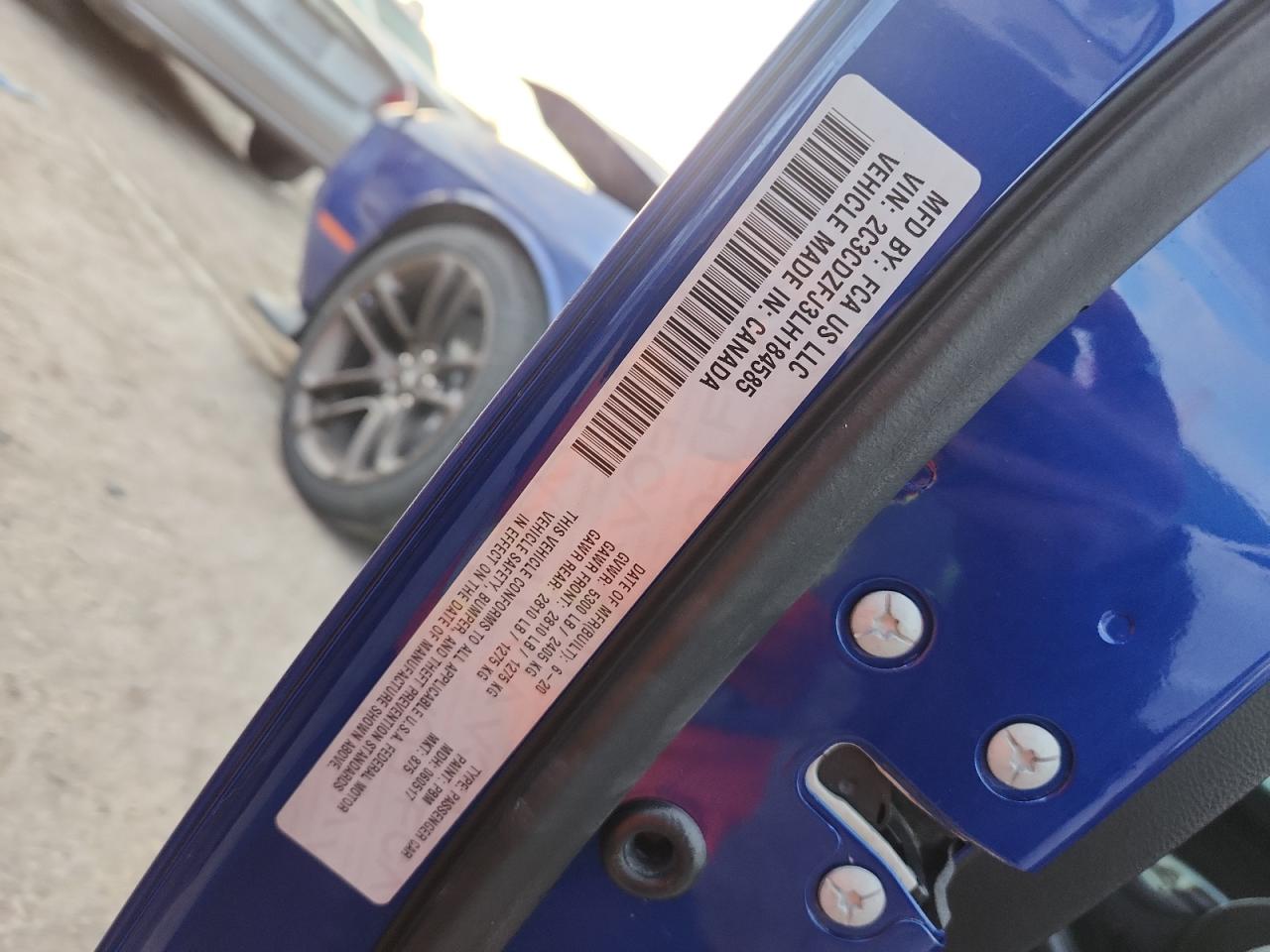 2020 Dodge Challenger R/T Scat Pack VIN: 2C3CDZFJ3LH184585 Lot: 91740895