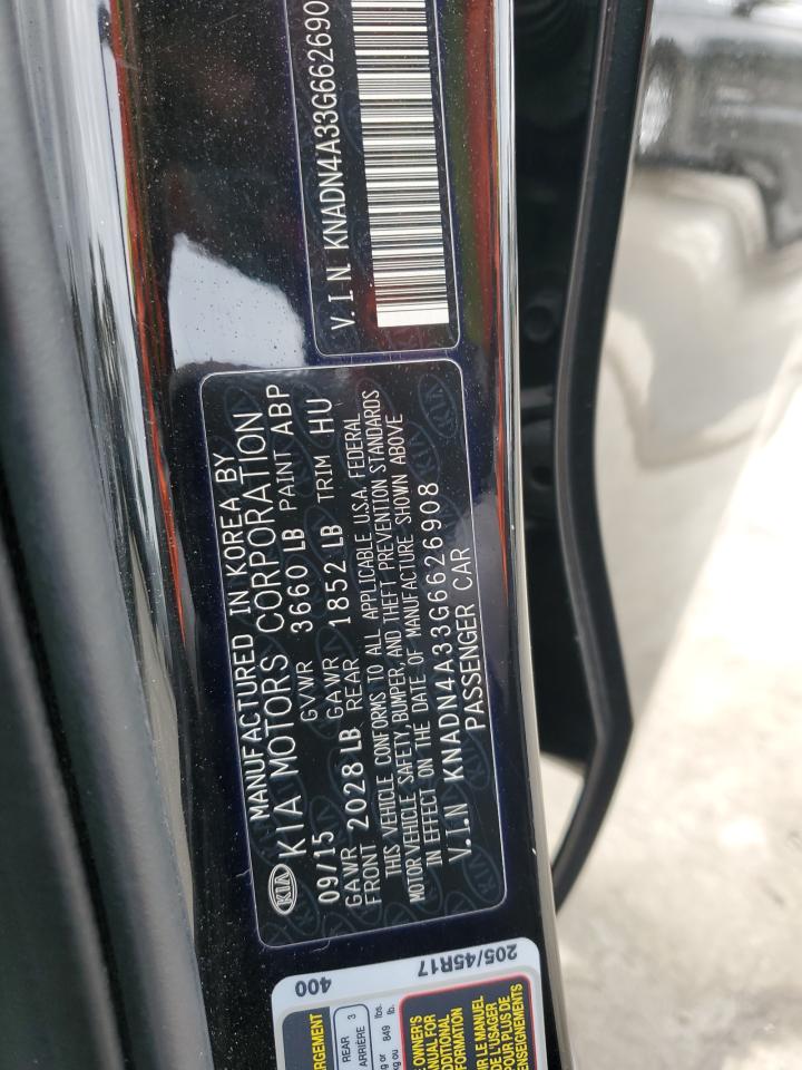 2016 Kia Rio Ex VIN: KNADN4A33G6626908 Lot: 93078865