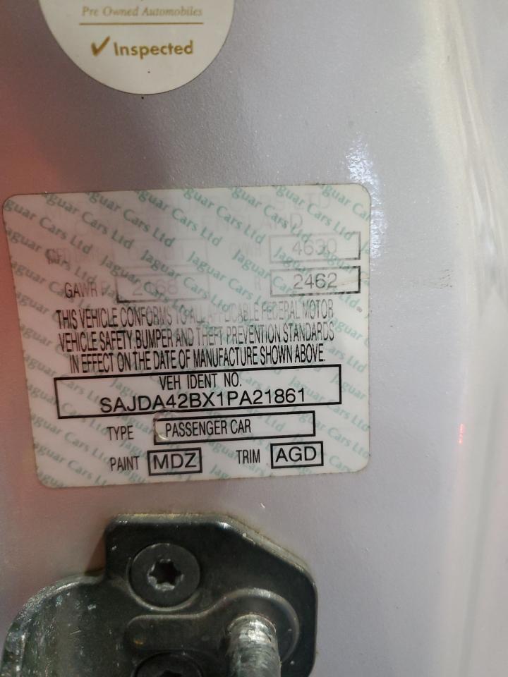 2001 Jaguar Xkr VIN: SAJDA42BX1PA21861 Lot: 92357555