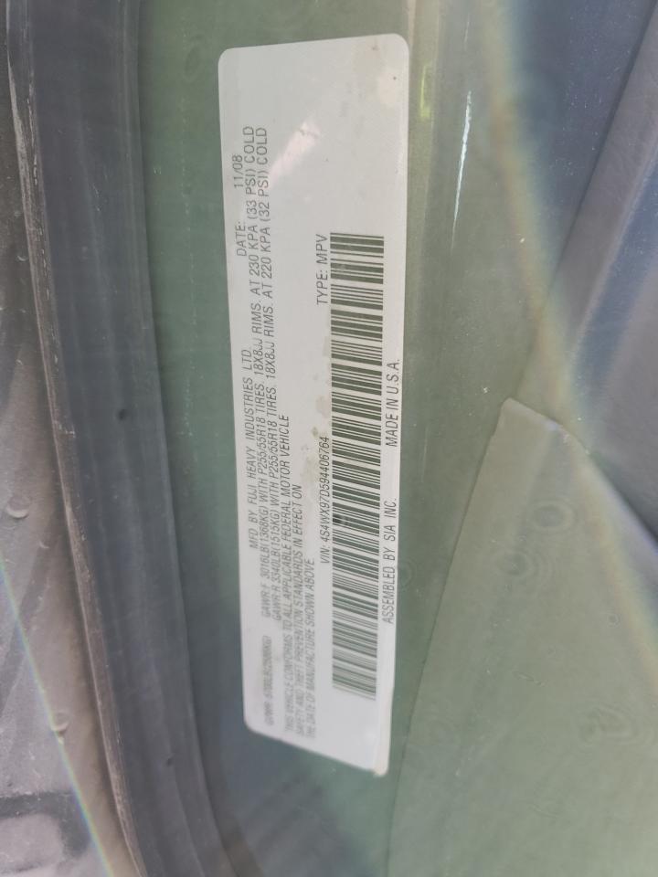 2009 Subaru Tribeca Limited VIN: 4S4WX97D594406764 Lot: 91740005