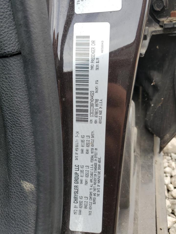 2015 Chrysler 200 C VIN: 1C3CCCCB6FN544523 Lot: 91373935