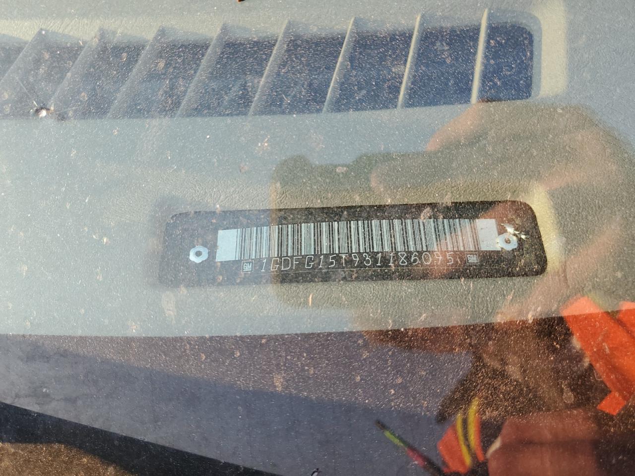 2003 GMC Savana Rv G1500 VIN: 1GDFG15T931186095 Lot: 91810265