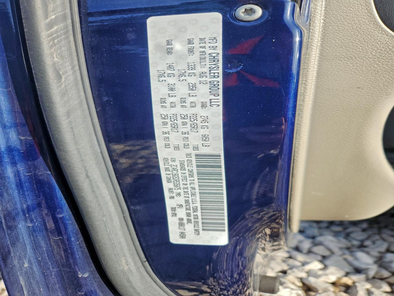 2013 Chrysler Town & Country Touring VIN: 2C4RC1BG5DR535075 Lot: 92022455