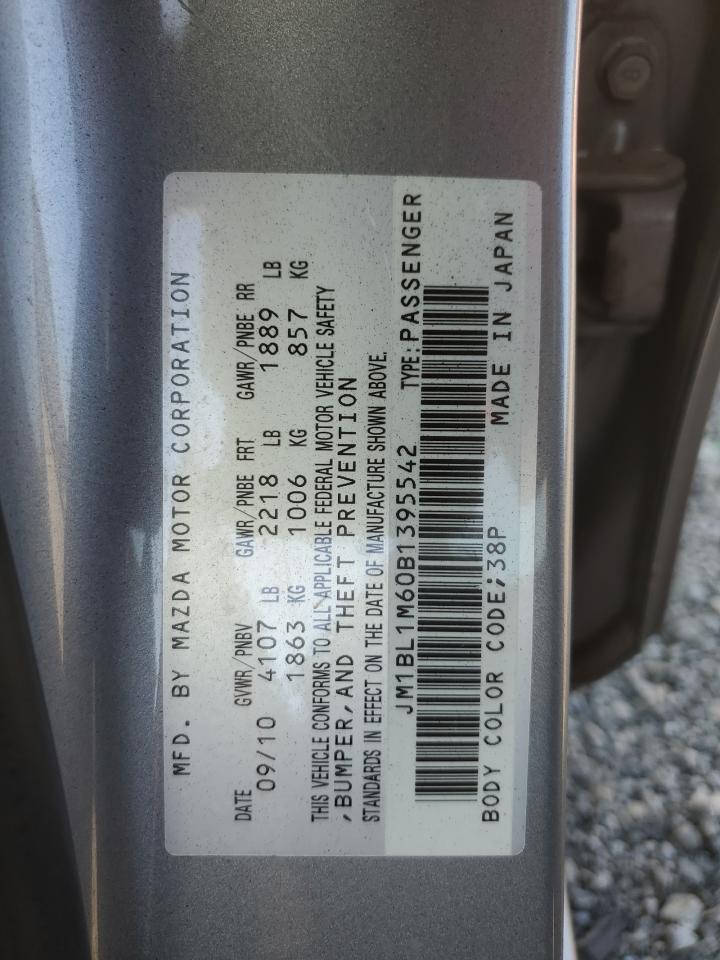 2011 Mazda 3 S VIN: JM1BL1M60B1395542 Lot: 91890015