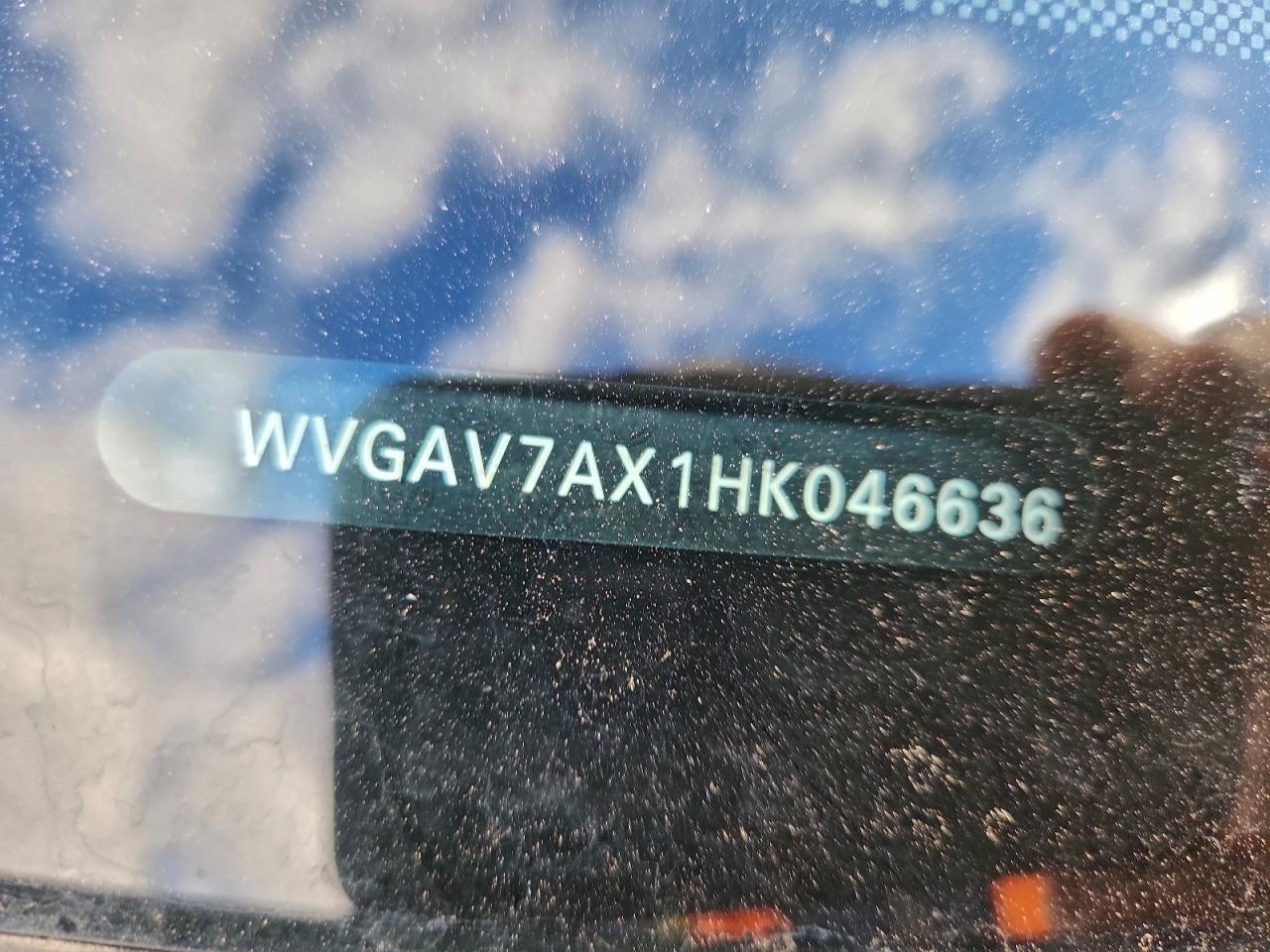 2017 Volkswagen Tiguan S VIN: WVGAV7AX1HK046636 Lot: 94324615