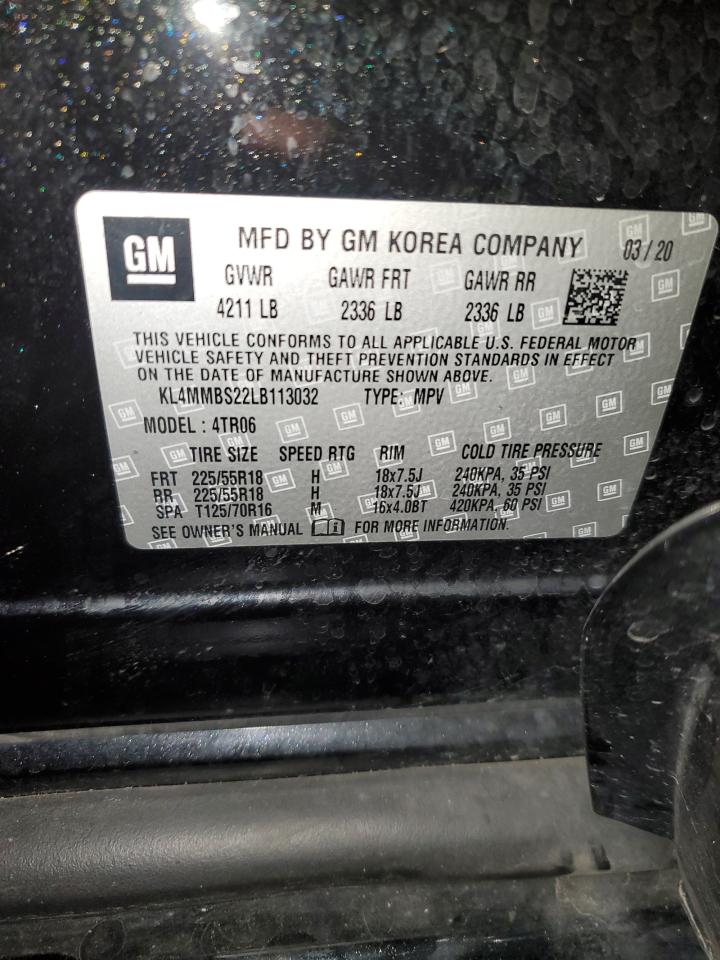 2020 Buick Encore Gx Preferred VIN: KL4MMBS22LB113032 Lot: 91639385