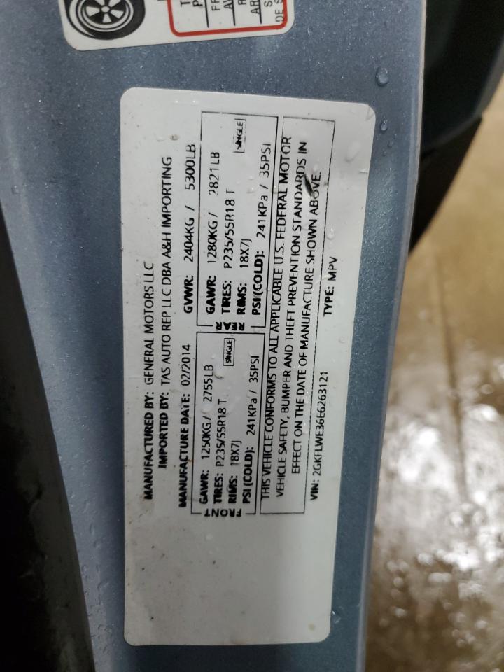 2014 GMC Terrain Sle VIN: 2GKFLWE36E6263121 Lot: 90808005