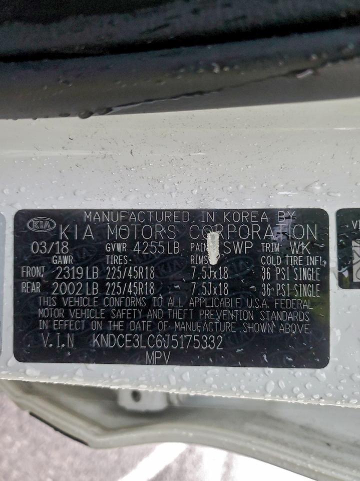 2018 Kia Niro Touring VIN: KNDCE3LC6J5175332 Lot: 93930155