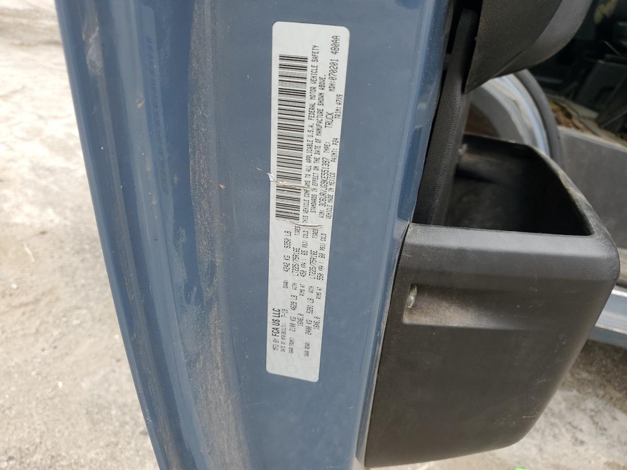 2019 Ram Promaster 3500 3500 High VIN: 3C6URVJG9KE551397 Lot: 81188565