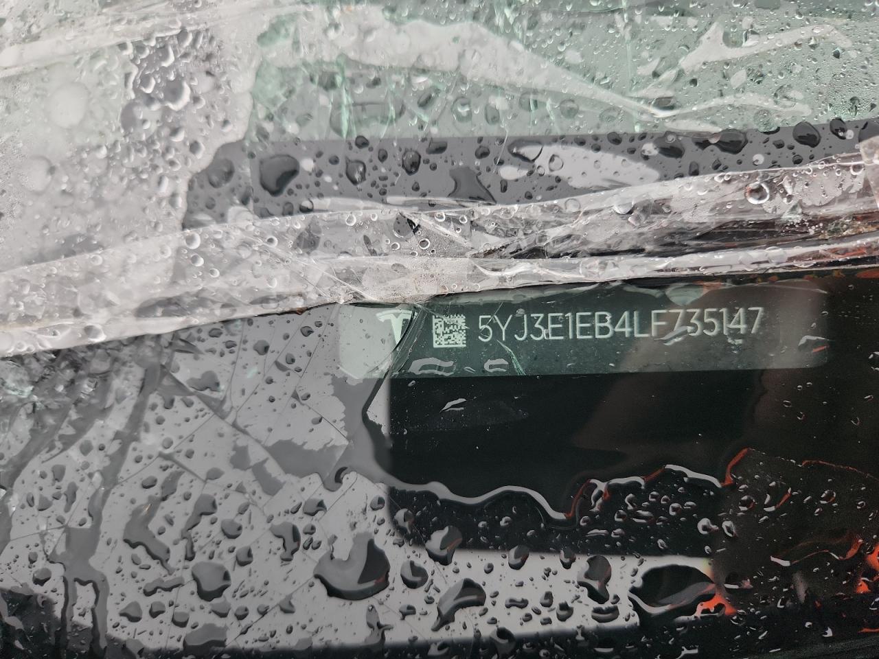 2020 Tesla Model 3 VIN: 5YJ3E1EB4LF735147 Lot: 90114865