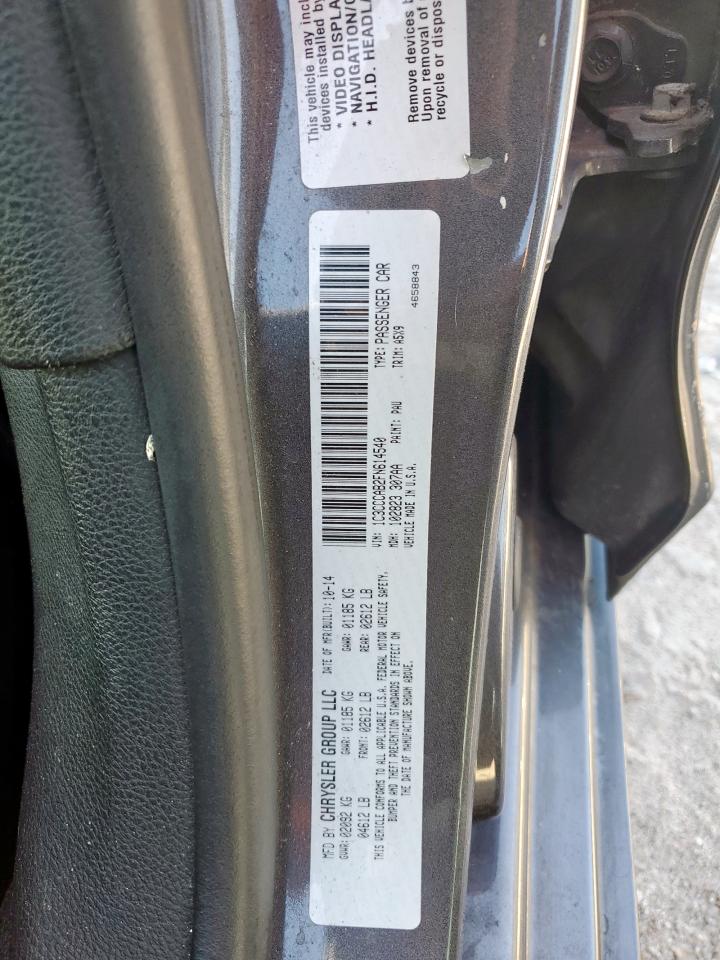 2015 Chrysler 200 Limited VIN: 1C3CCCAB2FN614540 Lot: 91318045