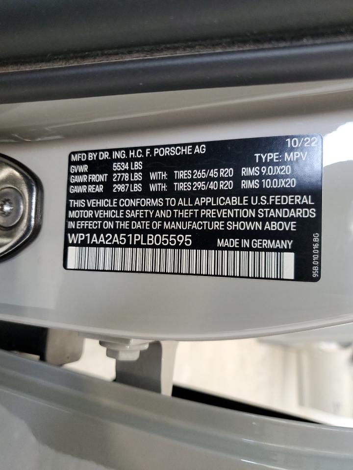 2023 Porsche Macan Base VIN: WP1AA2A51PLB05595 Lot: 87108475