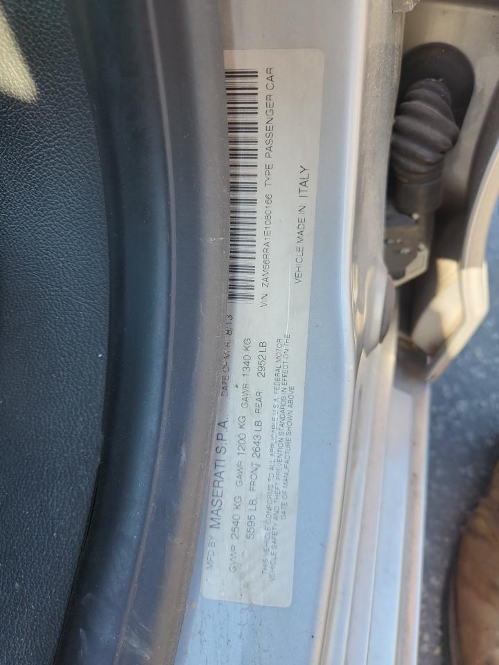 2014 Maserati Quattroporte S VIN: ZAM56RRA1E1080166 Lot: 93471615