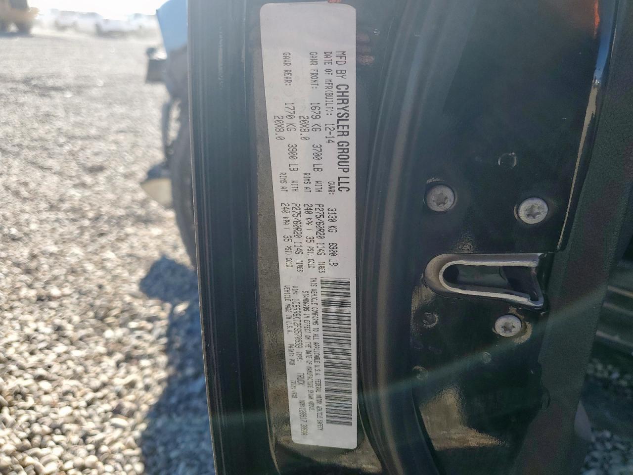 2015 Ram 1500 St VIN: 1C6RR6KT2FS570559 Lot: 92122415