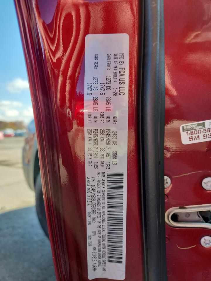 2020 Jeep Cherokee Trailhawk VIN: 1C4PJMBX9LD591990 Lot: 91898135