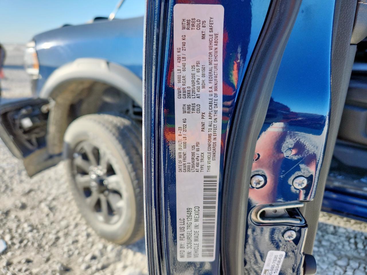 2024 Ram 2500 Powerwagon VIN: 3C6UR5EL7RG126489 Lot: 91875735