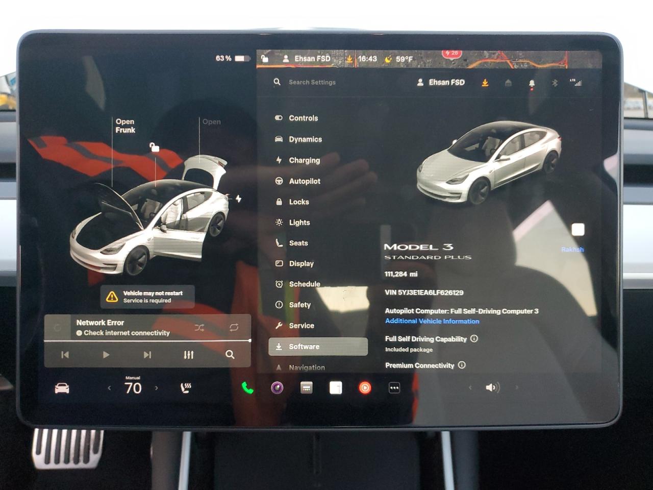 2020 Tesla Model 3 VIN: 5YJ3E1EA6LF626129 Lot: 93535055