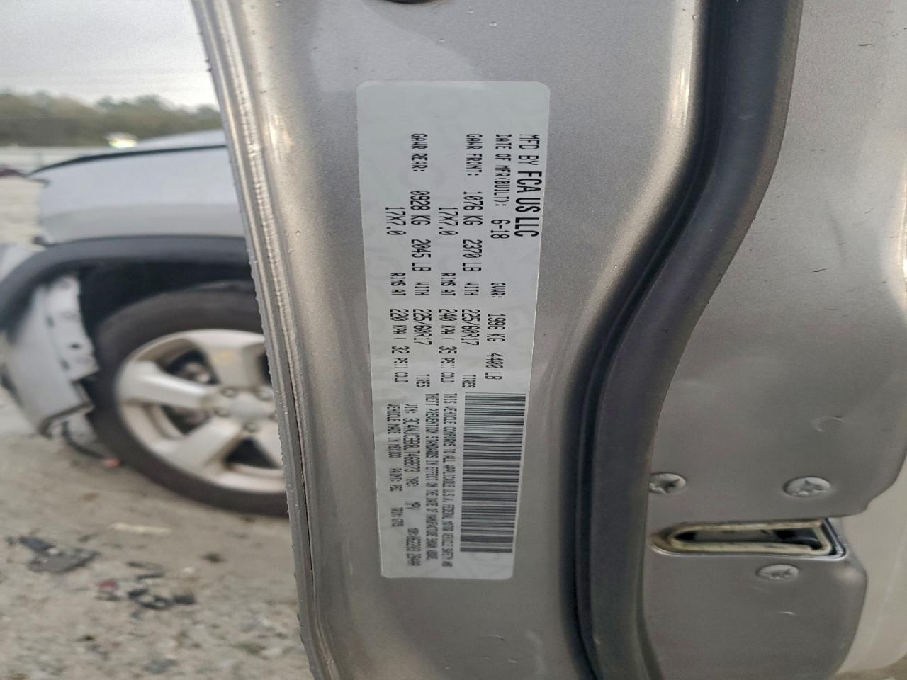 2018 Jeep Compass Latitude VIN: 3C4NJCBB8JT468873 Lot: 94427875