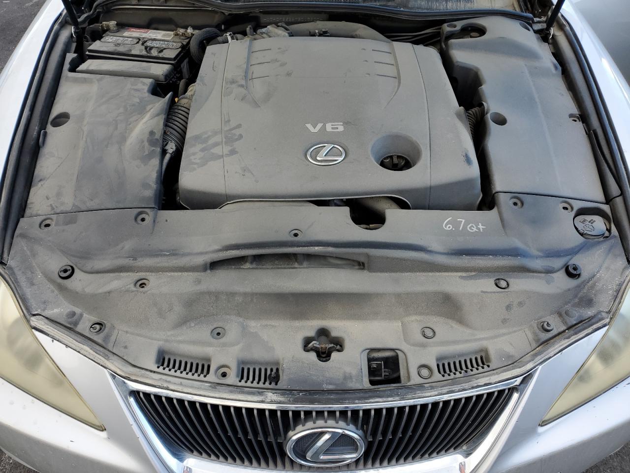 2007 Lexus Is 250 VIN: JTHCK262572013500 Lot: 93878405