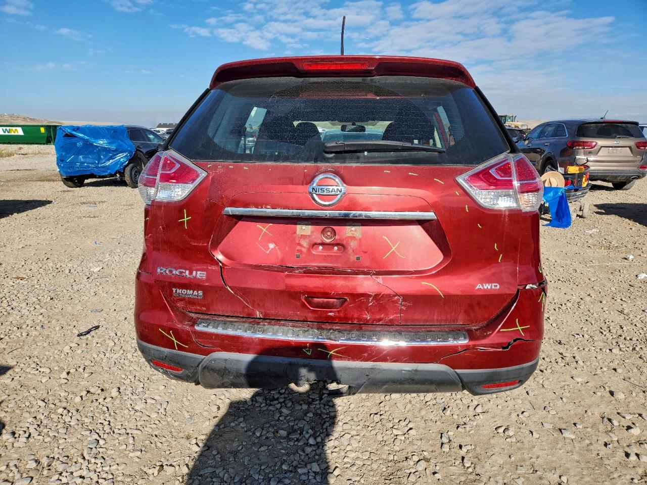 2016 Nissan Rogue S VIN: KNMAT2MV7GP654007 Lot: 94270255