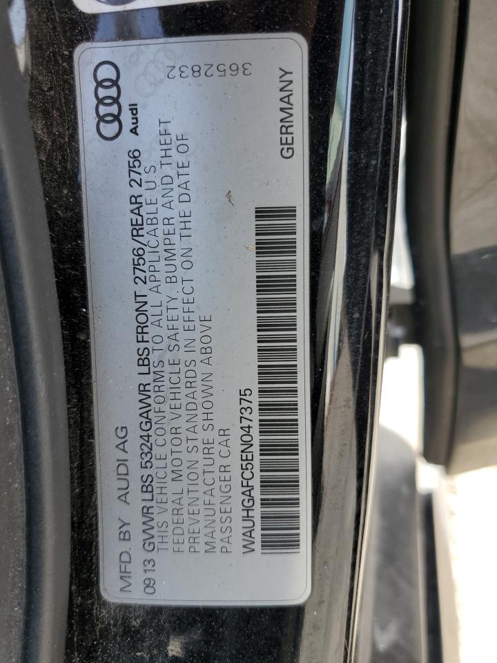 2014 Audi A6 Prestige VIN: WAUHGAFC5EN047375 Lot: 92955265