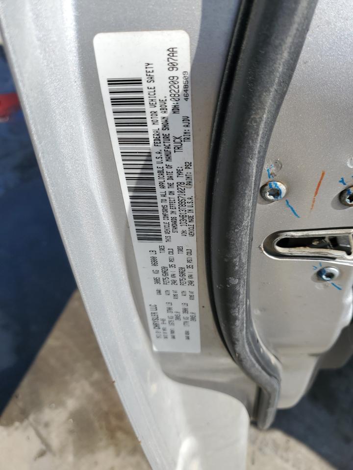 2009 Dodge Ram 1500 VIN: 1D3HB13T89S710278 Lot: 92459755