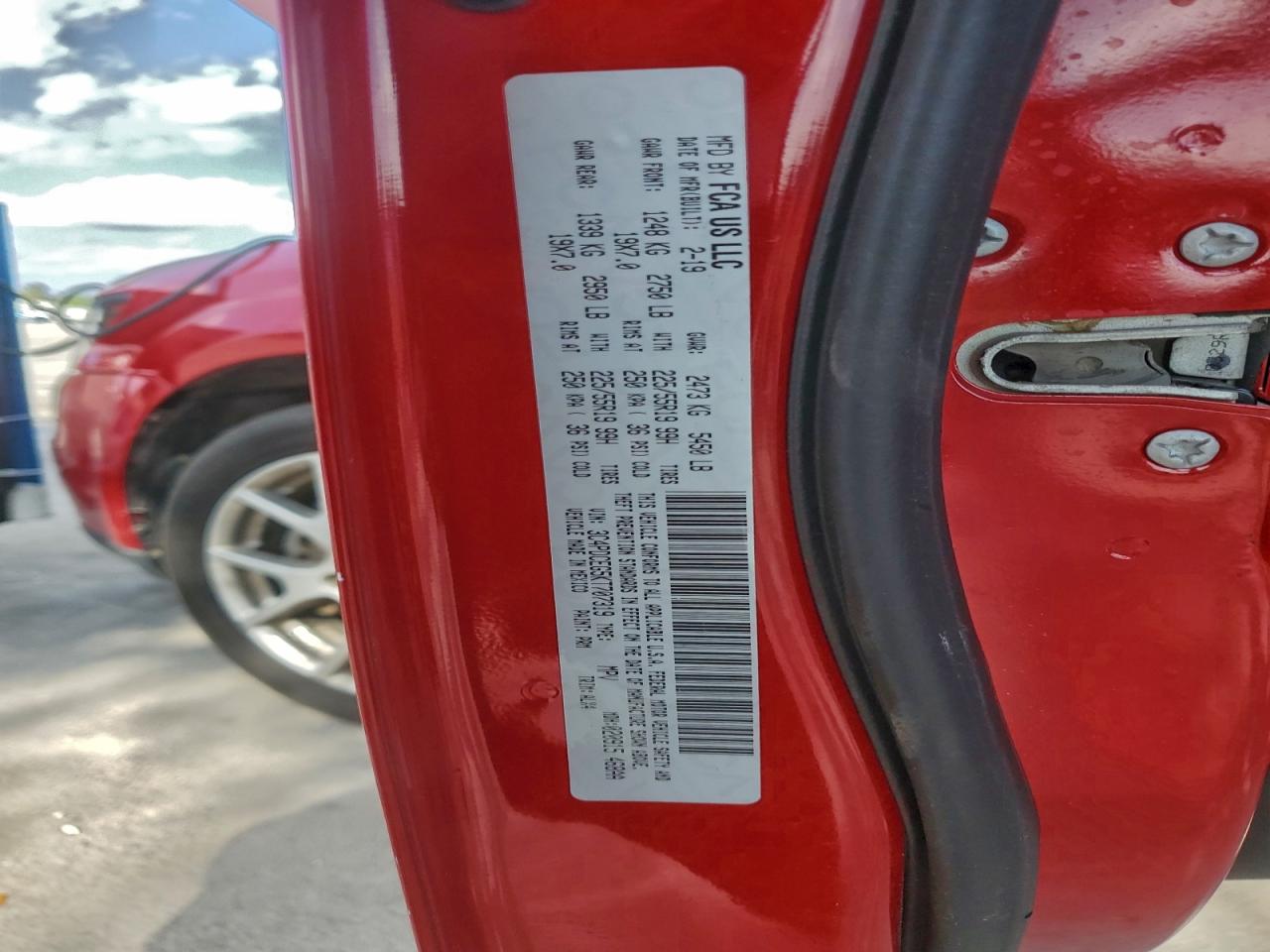 2019 Dodge Journey Gt VIN: 3C4PDCEG5KT707319 Lot: 93861435